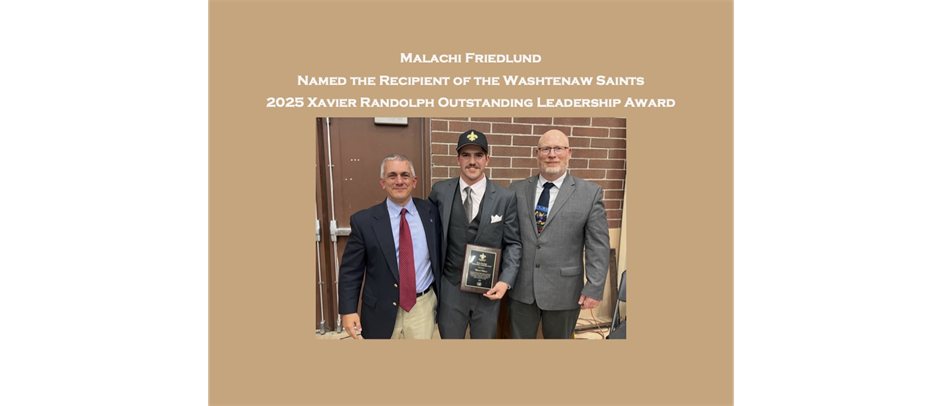 2025 Xavier Randolph Outstanding Leadership Award Recipient